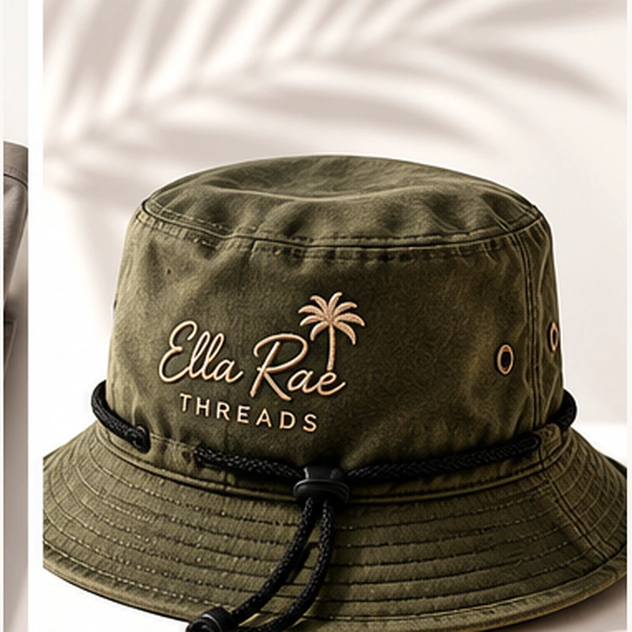 Ella Rae Threads embroidered bucket hat